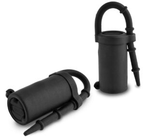 Stimulateurs de Tétons Vibrants en silicone noir - BDSM