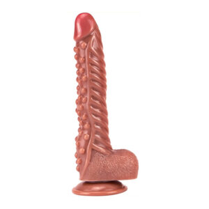 Gode Ventouse Ribby Marron 22 cm - Insolite