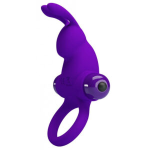 Anneau vibrant "Cockring vibrant" Dick Rabbit Pretty Love 30 mm - Violet
