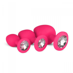 Coffret Anal 3 Plugs Roses