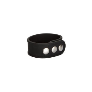 Anneau pénien en silicone noir "Cockring Silicone 3 Pressions 20mm"