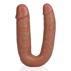 Double Gode U Shape 12 x 3 cm - Marron