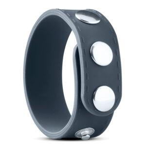 Anneau pénien en silicone noir "Cockring Silicone 3 Pressions 20 mm"