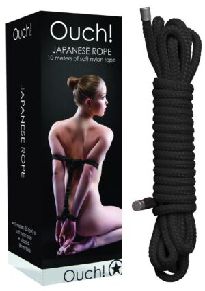 Corde bondage noir - 10 mètres