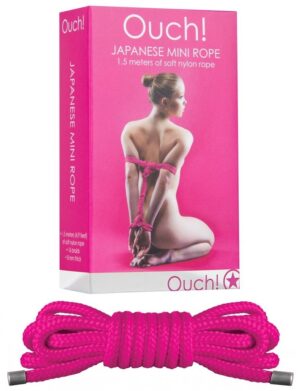 Mini Corde bondage Rose - 1,5 mètre